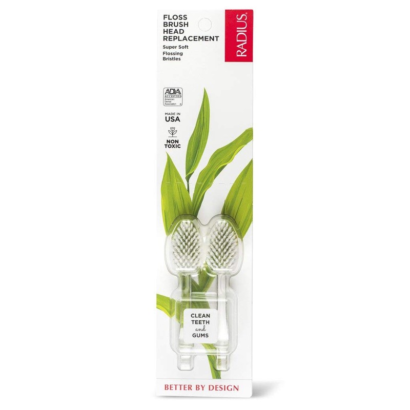 Radius - Toothbrush Replacement Heads, for Source, Tour Toothbrushes, Premium