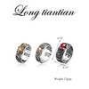 Pixiu Ring Feng Shui Ring for Women Men Buddhist Heart