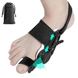 Bunion Corrector for Women Men,Big Toe Straightener for Relief,Orthopedic Treatmedy Bunion Fix Suitable for Left and Right Feet(BC6,Black)