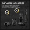 Zozoa 15-Piece Cr-Mo Nut Remover Set, Screw Extractor Set with