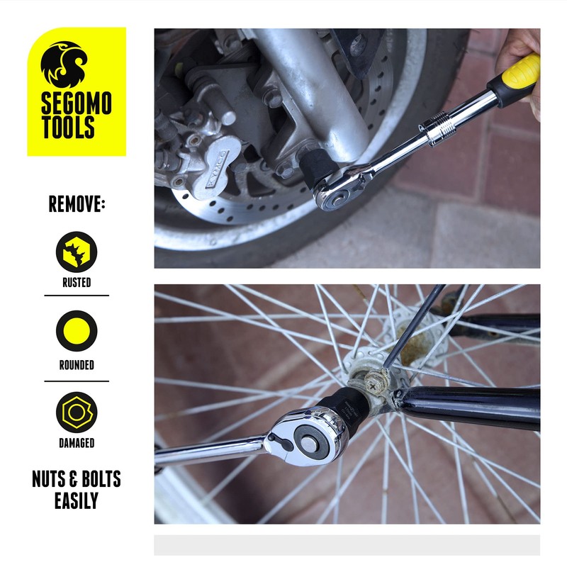 Segomo Tools 13 Piece Lug Nut and Bolt Extractor Removal