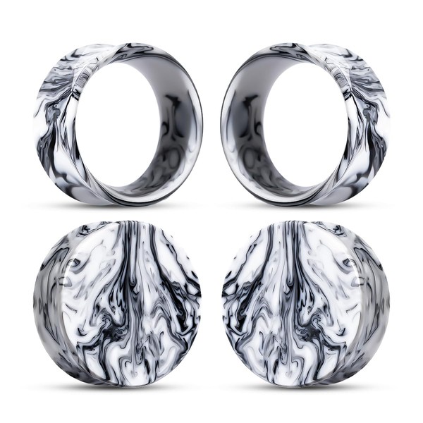 COOEAR Ear Plugs Tunnels Piercing Gauges for Ears, Double Flared
