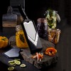 Microplane adjustable vegetable slicer with V-blade and julienne blade insert