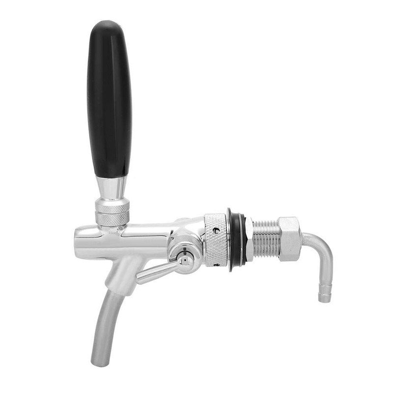 Grifo dispensador de cerveza de acero inoxidable cromado G5/8, grifo