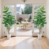 ATRUG 5ft Artificial Fiddle Leaf Fig Tree, Faux Ficus Lyrata