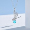 VENACOLY Dragonfly Chain 925 Sterling Silver Dragonfly Pendant Necklace with