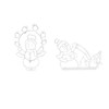 Funny Snowman Light Durable Metal Bright Light Decorative Stylish Snowman