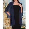 CHICGAL Shawls and Wraps for Evening Dresses Sheer Womens Chiffon