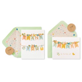 Papyrus Baby Thank You Cards with Envelopes, Floral (20-Count)