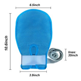 YINJIPIN Dementia Restraint Gloves For Bedridden Patients, Dementia Products For Elderly, Medical Bondage Adult Mittens For Scratching, Hand Restraints For Elderly Dementia Patients (2pcs, Blue)