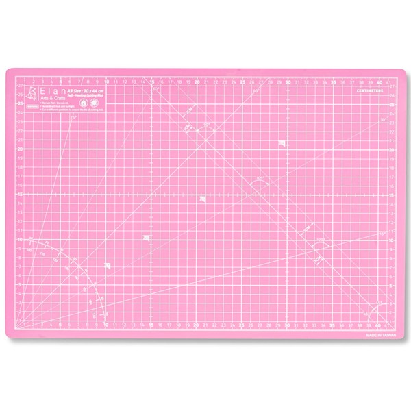 Elan Cutting Mat A3 Pink and Purple, 5-Ply Craft Mat, Self-Healing Cutting Board Craft, Art Mat, Self Healing Cutting Mat 44 x 30, Dressmaking Accessories for Sewing, Quilting, and Crafting