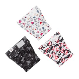 CuteBone Washable Dog Diapers Female No Tail Hole 3 Pack Reusable Doggie Period Training Pants for Docked-Tail Frenchie French Bulldog Boston Terrier Without Tail WWD03L