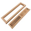 Homewell Red Oak Wood Floor Register Vent Cover, Flush Mount
