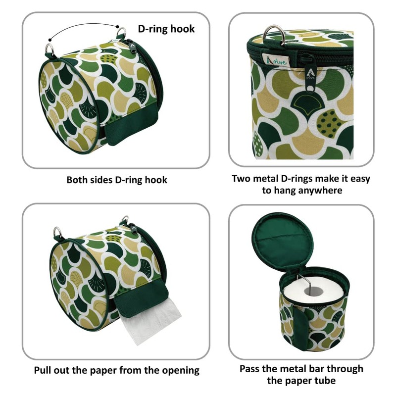 Olve Roll Tissue Case Toilet Roll Paper Holder Hanging Cover