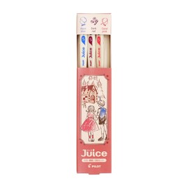 Pilot Limited Juice, 0.02 inch (0.5 mm), Ultra Fine, 3 Color Set, Fairy Tale Series (Hansel and Gretel Set), Gel, Cute