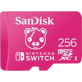 SanDisk Tarjeta microSDXC de 256 GB con Licencia para Nintendo-Switch, Edición Fortnite - SDSQXAO-256G-GN6ZG