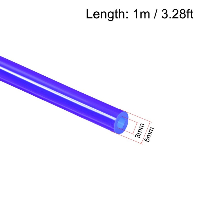 uxcell Silicone Tubing, 1/8"(3mm) ID x 3/16"(5mm) OD 3.3ft Silicone
