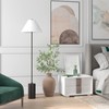 Somerset 64" Tall Floor Lamp with Fabric Shade in Blackened