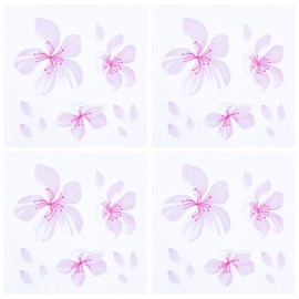 GORGECRAFT 4 Sheets Cherry Blossom Car Stickers and Stickers Reflective Stickers Waterproof Vinyl Car Exterior Decoration for SUV Truck Motorcycle Doors Walls Laptop