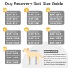 BRKURLEG Dog Recovery Suit with Legs, Leg Wound Protector Soft