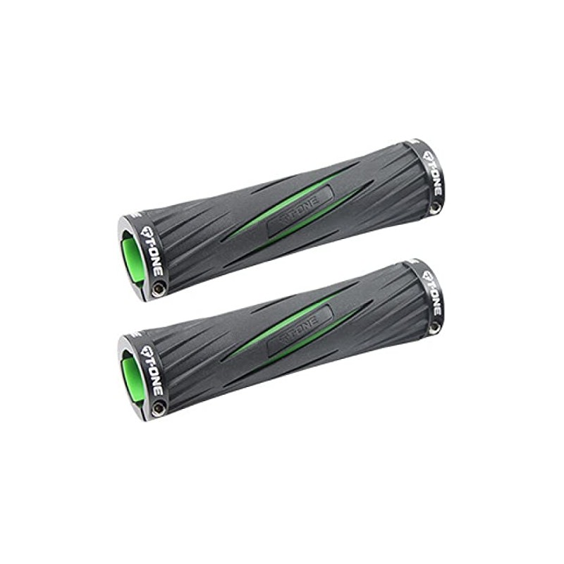 T-One Blade Grip, Black/Green, with screw-on