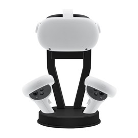 Mcbazel VR Stand, Display Holder Stand for O-culus Quest 2/Quest 3/PS VR/Touch Controller,O-culus Quest 2/3 stand-Black