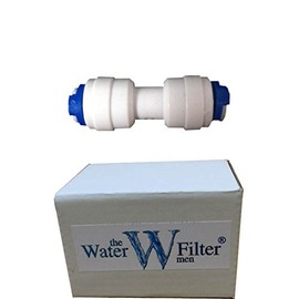 1/4" Equal Straight Pushfit Connector Fitting - Fridge Pipe, Reverse Osmosis Tubing