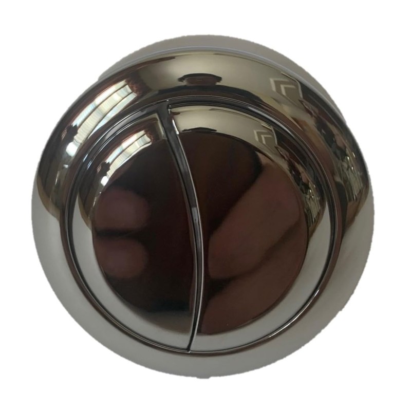 Chrome Dual Flush Toilet Flush Top of Tank Button (58-mm)