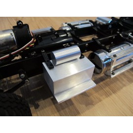 Tamiya Pair Aluminum Side Step Air Tank C Style Tamiya RC 1/14 King Knight Grand Hauler