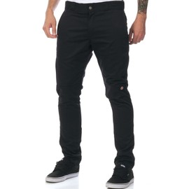 Dickies Skinny Fit Double Knee Work Pants. Black, 34 32