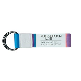 Yoga Design Lab Yoga Strap 240 cm, Extra Long, Colourful Yoga Strap, Environmentally Friendly, For More Intensive Stretching During Gymnastic Exercises (Mexicana)