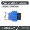 Kirchhoff Fitting End Piece | Plastic | 20 mm |