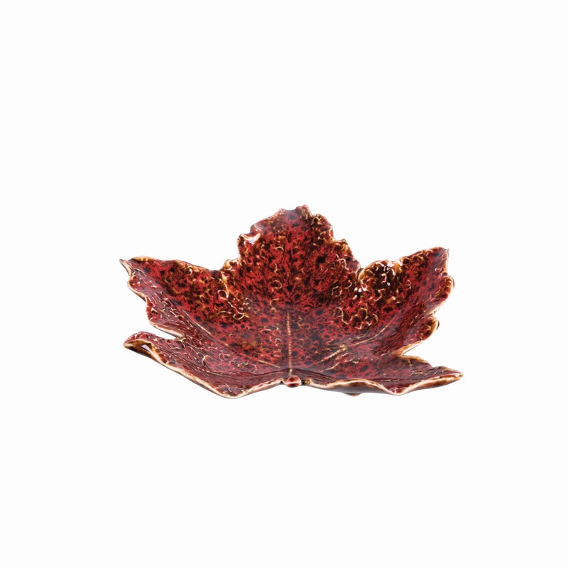 GALLERIE II Red Leaf Plate Red