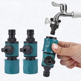 Ifukens Hose with 3 Joints Faucet Nipple Ends Water Hose Joint Water Faucet Shower Sprinkler Hose Connector Stopper Water Flow Control Valve Faucet Connector Faucet Faucet Parts Faucet Hose Extra