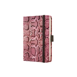 Sigel CO557 Notizbuch, Design Python, ca. A6, Dot-Lineatur (punktkariert), Hardcover, rosa-braun, CONCEPTUM
