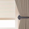 OCIOLI 2 Pack Adhesive Curtain Holdbacks Wood Curtain Tiebacks Curtain