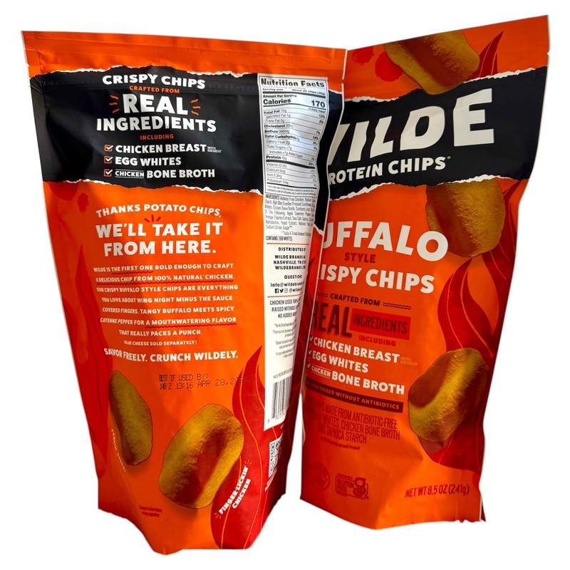 WILDE Protein Chips Buffalo Style – High Protein Crispy Chips