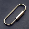 QWEQWE Lock Keychain Lock Durable Brass Screw Lock Clip Key