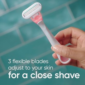 Gillette Venus Sensitive - Maquinillas de afeitar desechables para mujer, paquete de 6