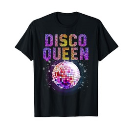 Disco Queen Art For Women Girls Funk Music Disco Dancing T-Shirt