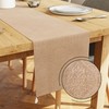 Encasa Dining Table Runner 13x72 in Long | Embossed Velvet
