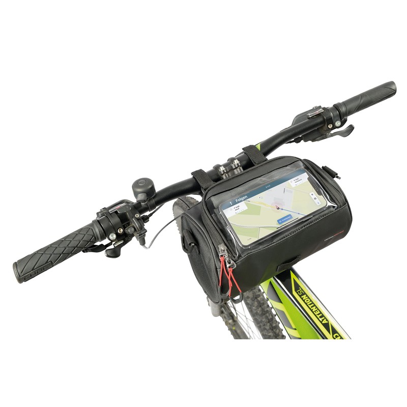 TROIKA Unisex Adult Bike Bag Bicycle Bag, Black, 24 cm