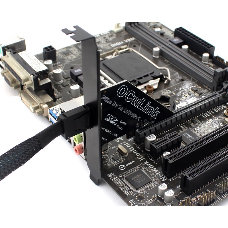 Sintech PCIe 4.0 x4 to Oculink,Oculink SFF-8611 to PCI-e Adapter