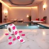 500 pegatinas de labios bronceadores, calcomanía autoadhesivo perforado rosado, estampado
