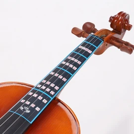 FANGXIN Violin Finger Guide Sticker Fingerboard Guide Fretboard Marker Label Finger Chart for Practice Beginners (4/4, Black)