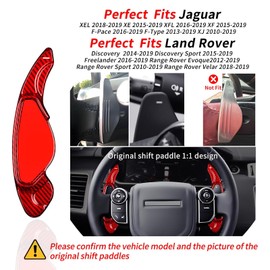 T-carbon Paddle Shifter Extension Fits Land Rover Range Rover Sport Evoque Velar Discovery;Carbon Fiber Steering Wheel Shifter Paddle Fits Jaguar F-Pace E-Pace XE XF XFR-S XJ XJR-S 2019 Accessories