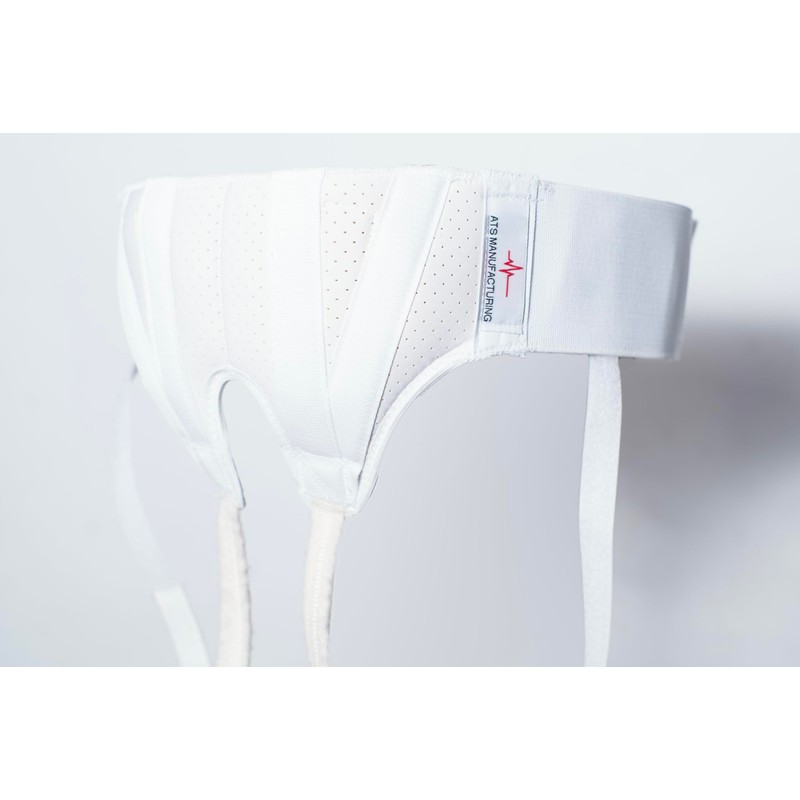 AT Surgical Inguinal Hernia Support Truss – Adjustable White Belt