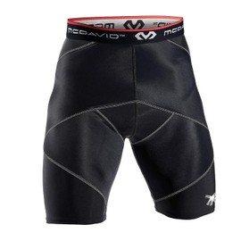 McDavid Mcdavid Cross Compression Shorts, Men's Boxer Brief, Large Black