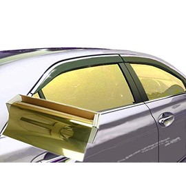 JNK NETWORKS Precut Gold Tint Film Kit for Any Car,Truck,Minivan,SUV(All Windows Plus Back Windshield)