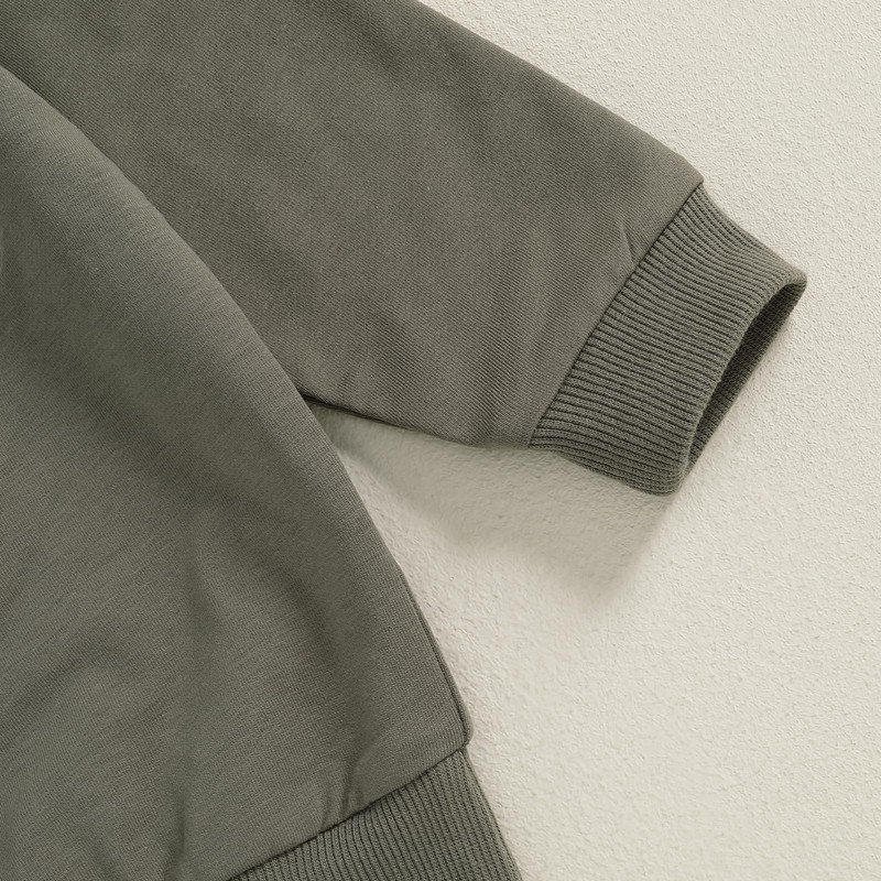 fhutpw Fall Baby Boy Clothes Toddler Embroidery Little Dude Print